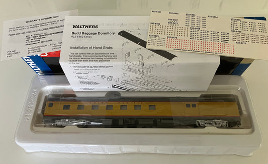 WAL932-6474 Walther's HO RTR Budd Baggage Dormitory, Union Pacific