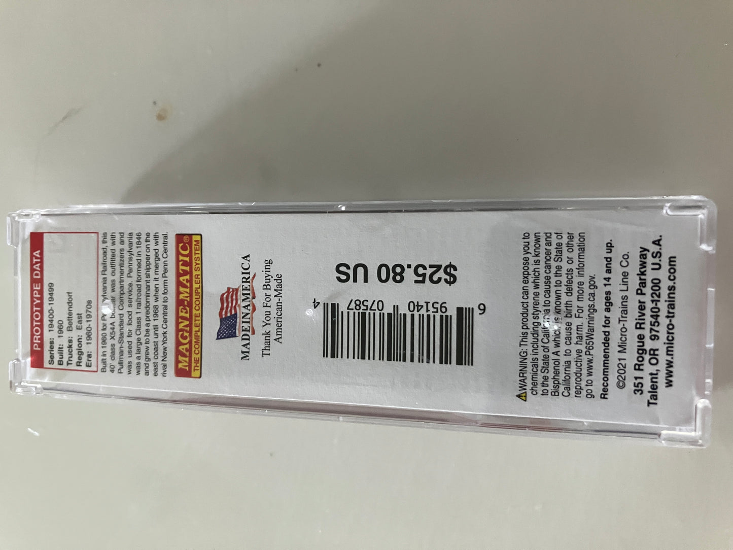 N-Scale - MT02100610 MicroTrains Pennsylvania 40' Std Boxcar #19492