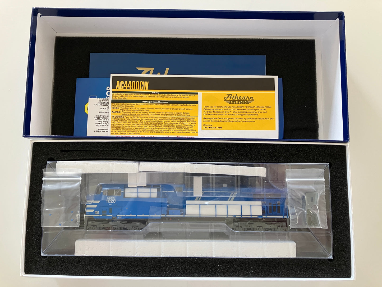 ATHG31645 Athearn Genesis G2 AC4400CW, CEFX #1020 w/DCC & Tsunami2 Sound