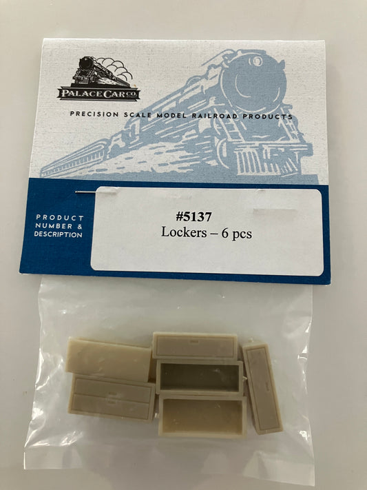 PCC5137 HO Lockers for Passenger Car Interiors (6 pcs)