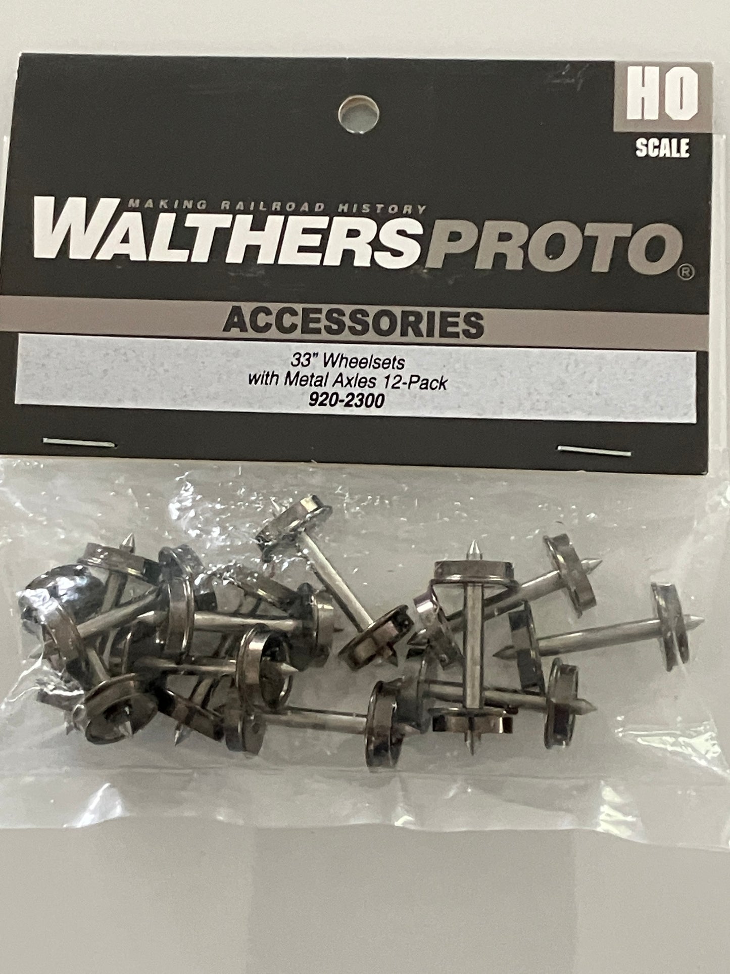 W920-2300 Walther's Proto 33" Wheelsets with Metal Axles (12/pkg)