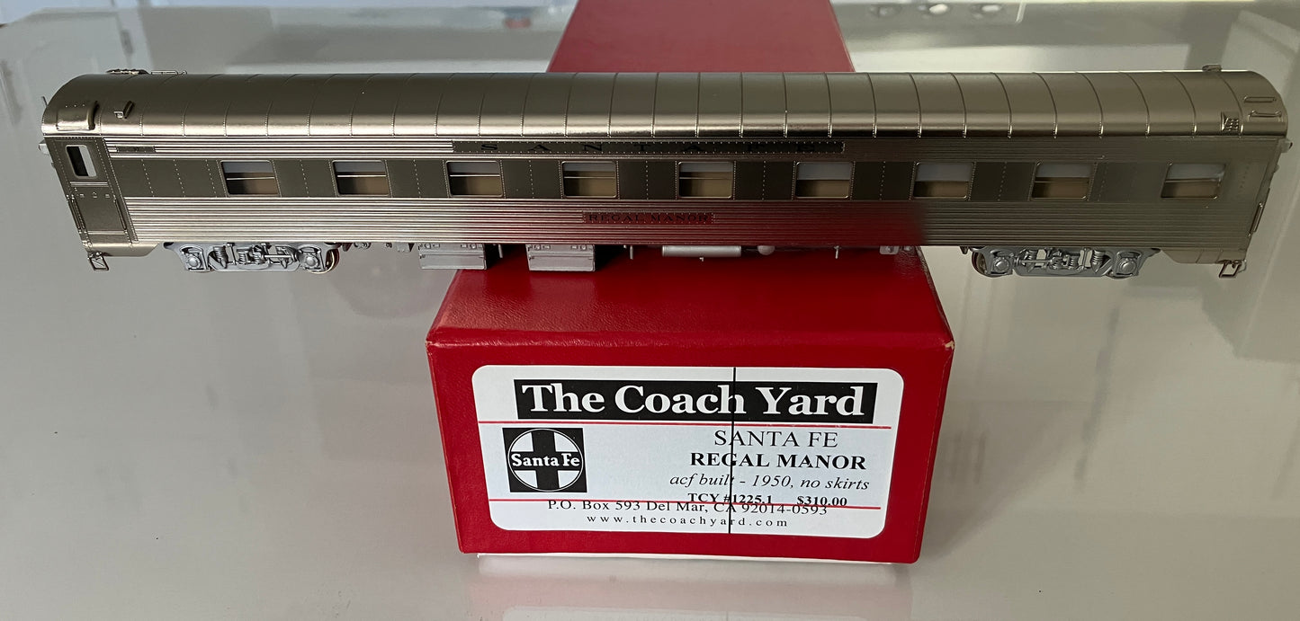 CY-1225.1 Santa Fe ACF 1950 4-4-2 Regal Sleeper, Business Car #66 "Regal Manor", r/b1981