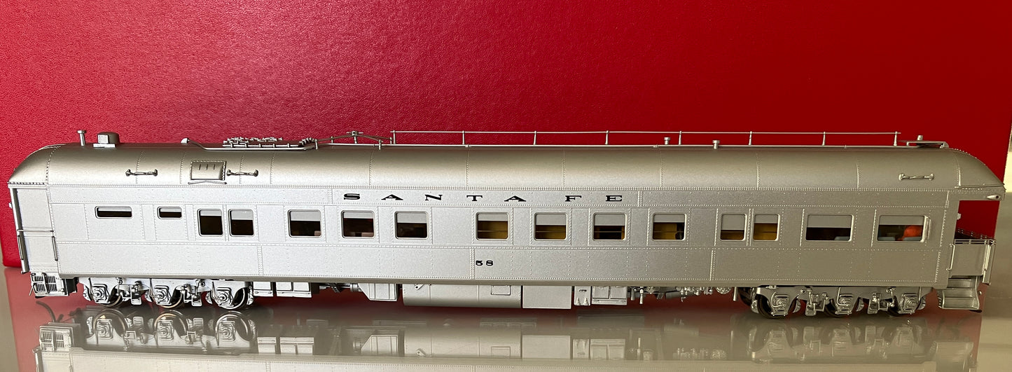 CY-0486.3 Santa Fe #58 Official Business Car, Modernized, Silver w/Orange Platform