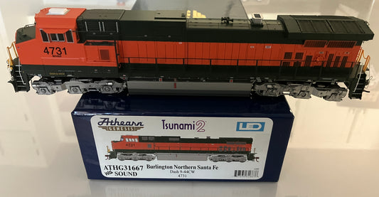 ATHG31667 Athearn Genesis Dash 9-44CW Locomotive, BNSF#4731  w/DCC & Tsunami2 Sound