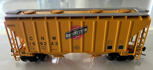 W910-7956 Walther's Mainline 2980 2-Bay Covered Hopper, CNW #169242 (No Box)