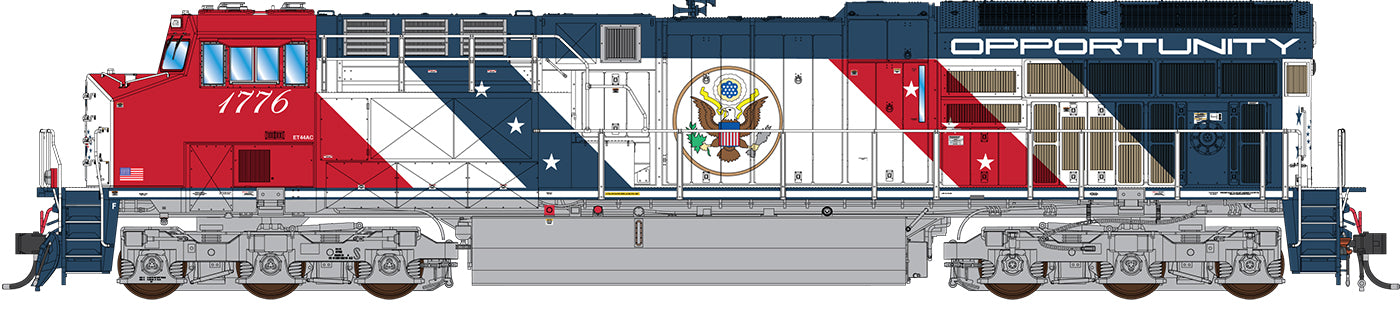 IM497116S ET44AC Tier 4 Semiquincentennial Locomotives for America250 w/DCC & LokSound