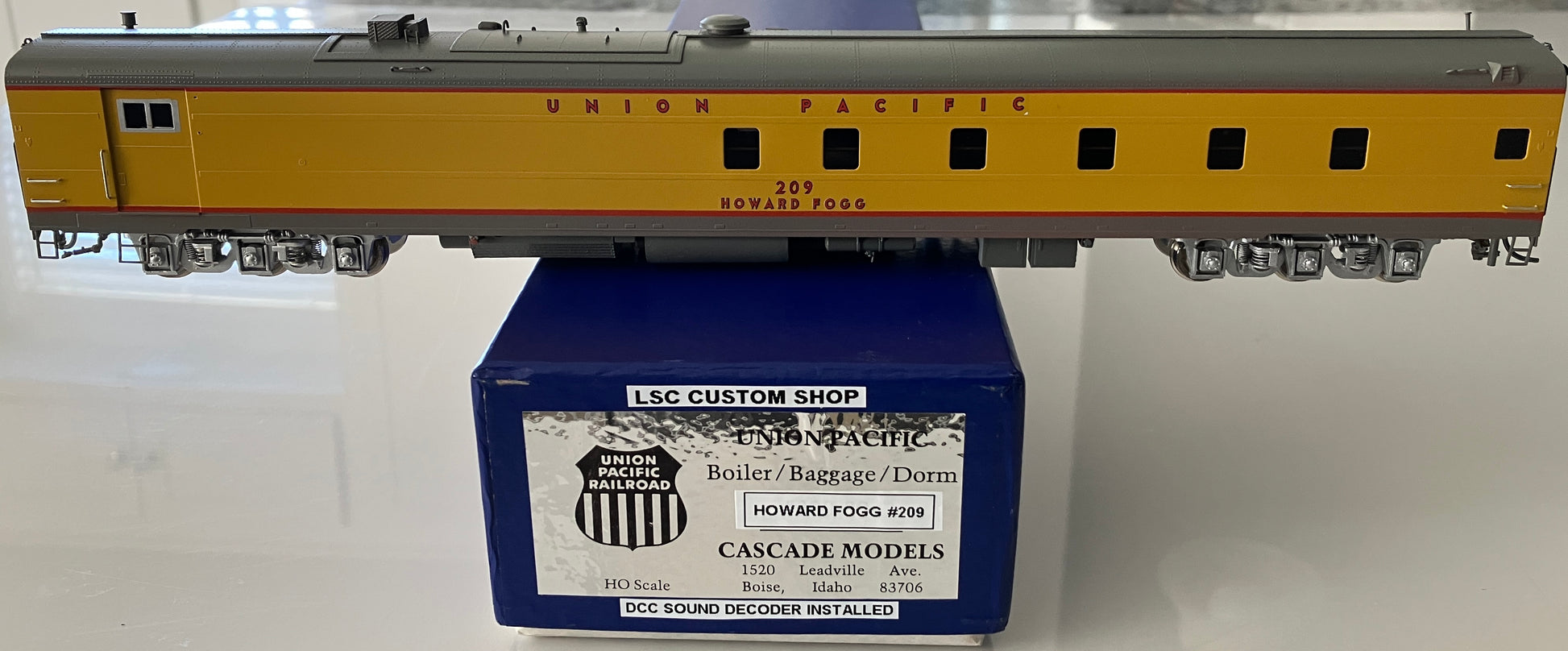 CM209.2 Union Pacific Heritage Power Car "Howard Fogg" #209 Custom Ptd. w/DCC Sound - Lone Star Collectibles