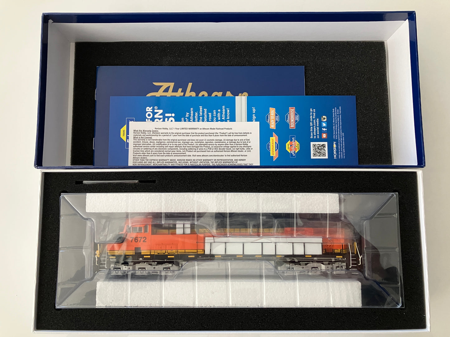 ATHG83199 Athearn Genesis ES44DC, BNSF #7672 w/DCC &Tsunami2 Sound