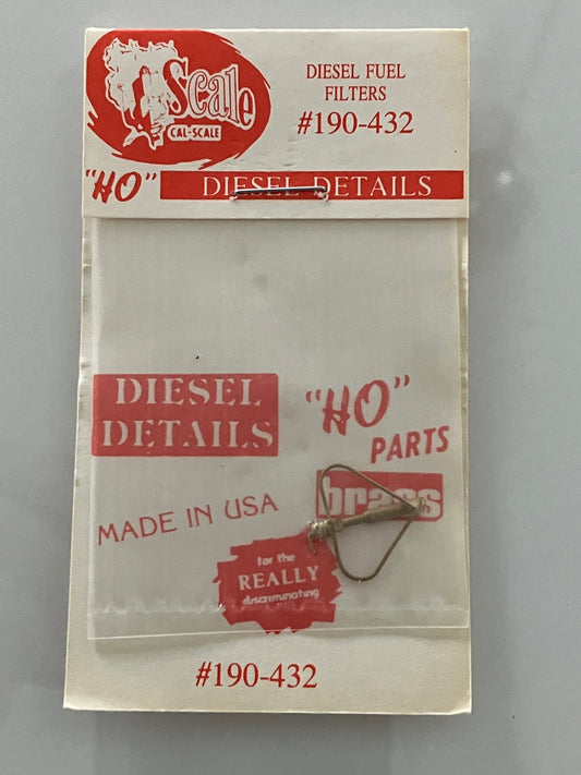 CS190-432 Cal Scale Diesel Fuel Filter in HO Scale (1/pkg)